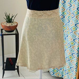 Express gorgeous silk skirt in mint green skirt (size S)